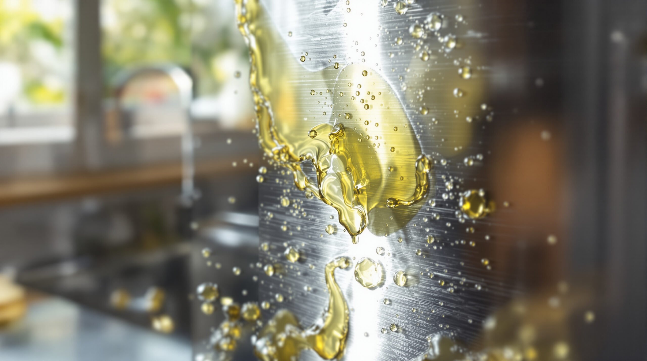 Acciaio inox macchiato: l’olio d’oliva è il tuo miglior alleato per farlo brillare