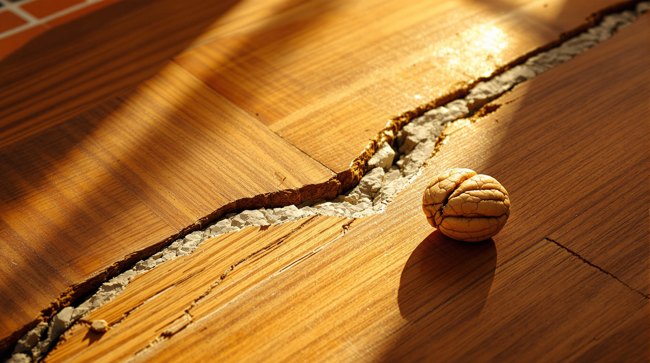 Graffi sul parquet: il trucco della noce per mimetizzarli all’istante