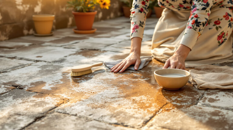 scopri il rimedio della nonna più efficace contro le macchie di ruggine sul pavimento esterno, un&#039;alternativa naturale e potente all&#039;uso dell&#039;acido.