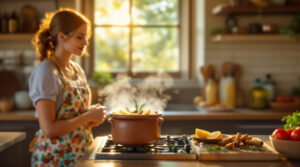 scopri la miscela naturale da far bollire per eliminare subito l'odore di fritto in cucina e mantenere un ambiente fresco e pulito.