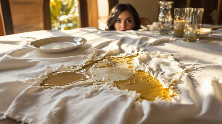 scopri come rimuovere correttamente la cera di candela dai tessuti senza danneggiare la tovaglia. evita l&#039;errore comune di grattare e impara i metodi efficaci per eliminare le macchie in modo sicuro.